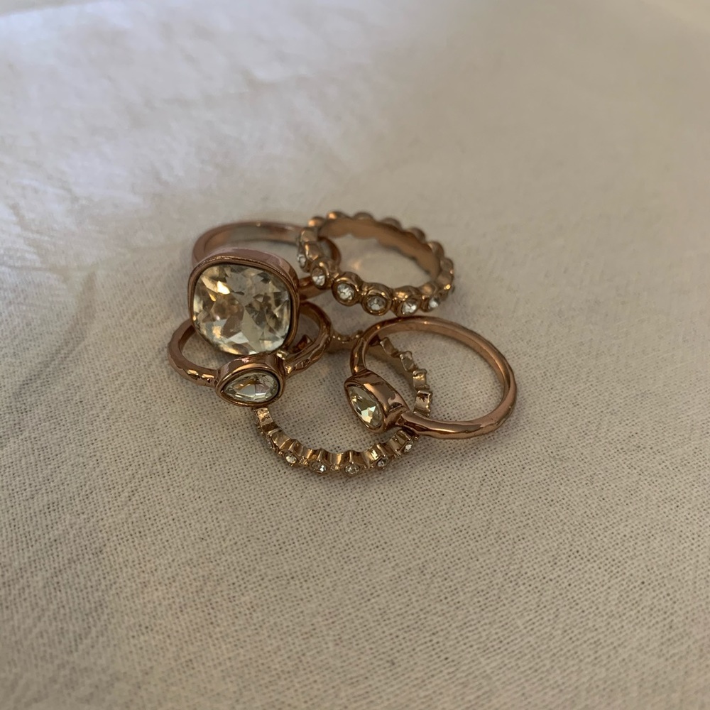 Premier Rose Gold Stackable Ring Set - image 2